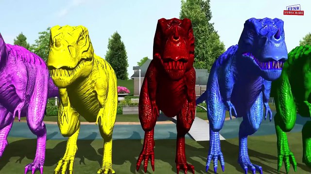 Животные анимация цвета динозавры Семья палец для рифмы Дикий 3D