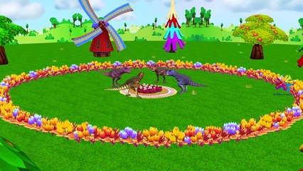 И мультфильмы Дети динозавры Семья палец для Мов питомник рифмы короткие песни |