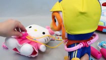 헬로키티 헬리곱터 구조 의사놀이 병원놀이 세트 뽀로로 장난감 Hello Kitty Rescue Set Hospital Toys play pororo