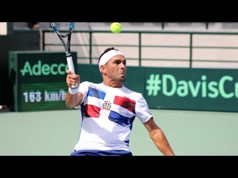 Highlights: Victor Estrella Burgos (DOM) v Dustin Brown (GER)