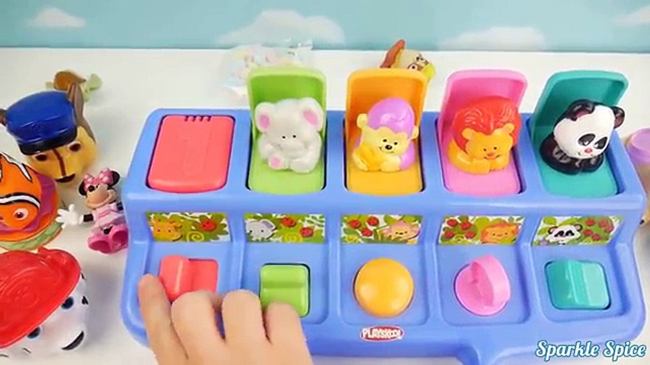 LEARN COLORS Minnie Mickey Mouse Clubhouse POP UP Toy, Frozen Elsa, Finding Nemo Toys Surp