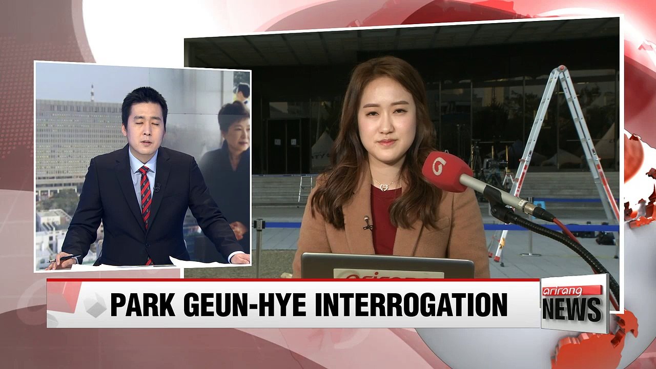 Former President Park Geun-hye undergoes questioning by prosecutors