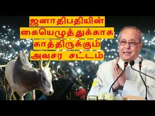 Télécharger la video: ஜனாதிபதியிடம் சென்றது அவசர சட்டம்  Draft oridinance sent to President- Oneindia Tamil