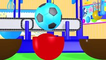 Learn Colors Collection Balls For Kids | 3D Surprise Eggs Color Sports Balls | Colours for Toddlers