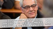 Décès de l'ex-ministre et président PS de l'Assemblée nationale Henri Emmanuelli