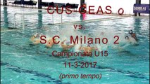 Pallanuoto U15 Girone B - CUS GEAS vs SC Milano 2 - prima parte