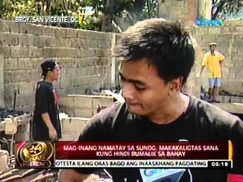 24oras: Mag-inang namatay sa sunog, makakaligtas sana kung hindi bumalik sa bahay