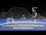 WJTTC 2016 Highlights: Tomokazu Harimoto vs Yang Shuo (1/2)