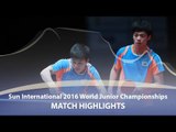WJTTC 2016 Highlights: An Jaehyun/Cho Seungmin vs Tomokazu Harimoto/Ryuzaki Tonin (Final)