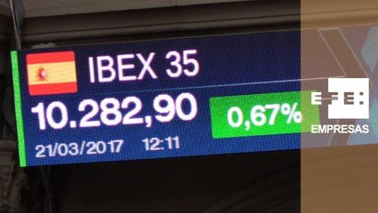 El Ibex 35 mantiene las ganancias y se sitúa cerca de los 10.300 puntos