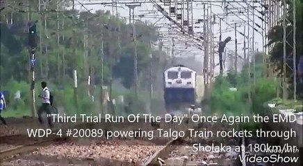 IRFCA- 180km/hr. Trail Run Talgo blasting dust Sholaka@180kmph.!!!!!!!!!