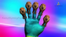 Tiger Finger Family | Lion Cheetah 3D Animated Finger Family Rhymes For Babies | Animals C