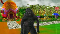 Dinosaurs Cartoons For Children | Godzilla Nursery Rhymes | King Kong Finger Family Rhymes