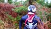 Spiderman vs Venom vs Batman with Santa Claus! Real Life Superhero Movie!