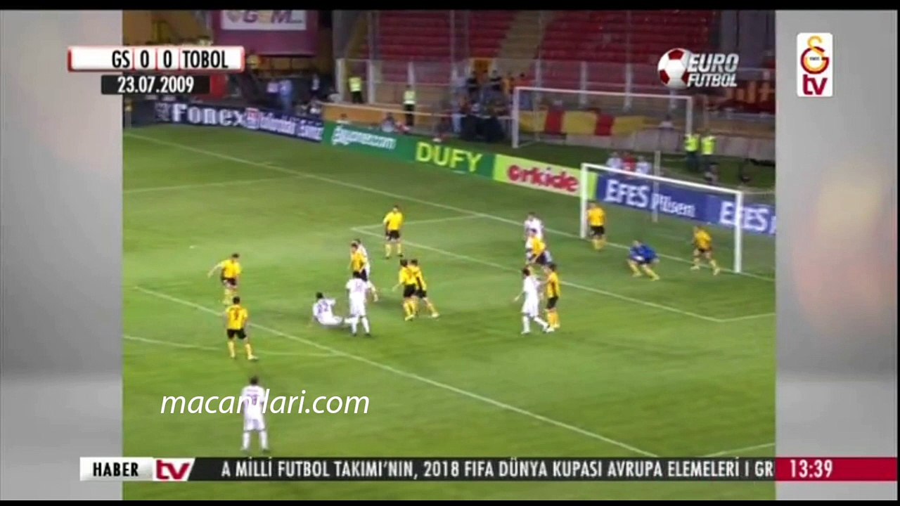 [HD] 23.07.2009 - 2009-2010 UEFA European League 2nd Qualifying Round 2nd Leg Galatasaray 2-0 FC Tobol Kostanay