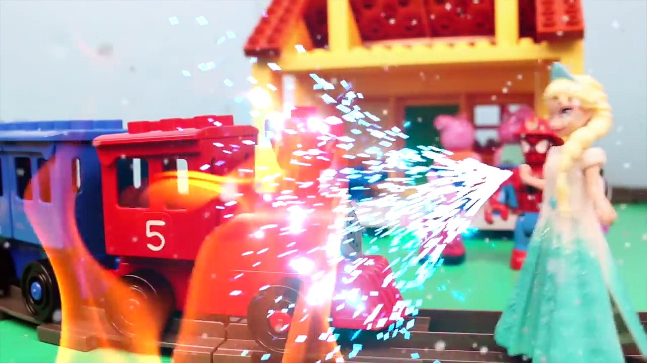 Пеппа свинья блоки мега дом играть доч мутный лужи джордж строительство Комплект остановка движение дис