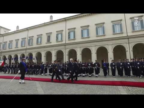 Roma - Mattarella incontra il Presidente della Repubblica del Camerun in Visita di Stato (20.03.17)