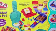 Play Doh Breakfast Cafe Playset Fun Make Your Own Play Dough Waffles Bacon Eggs!