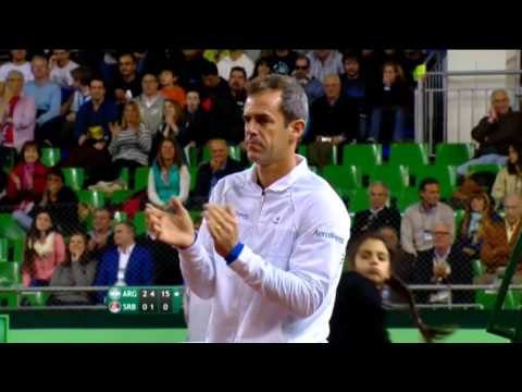 Highlights: Carlos Berlocq/Leonardo Mayer (ARG) v Viktor Troicki/Nenad Zimonjic (SRB)