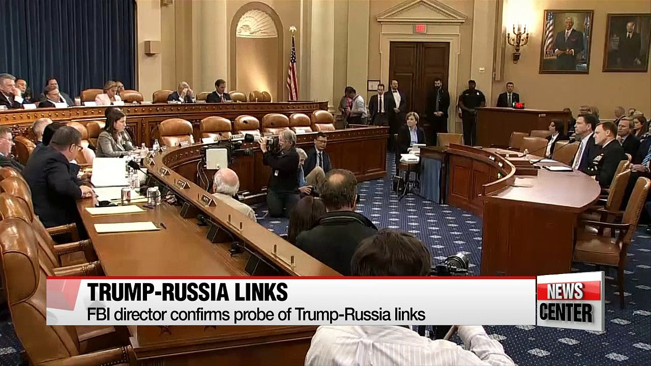 FBI director confirms probe of Trump-Russia links