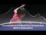 WJTTC 2016 Highlights: Mima Ito vs Liu Weishan (Team-Final)