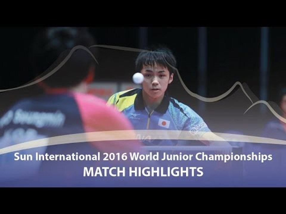 WJTTC 2016 Highlights: Yuto Kizukuri vs Cho Seungmin (Team-Final)