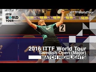 Download Video: 2016 Swedish Open Highlights: Zhou Yu vs Antoine Hachard (R64)