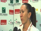 Czech Republic v Serbia - Jelena on a tough result - Fed Cup 2012