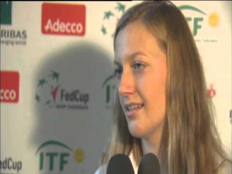 Serbia v Czech Republic - Exclusive Petra Kvitova Interview | Fed Cup 2012