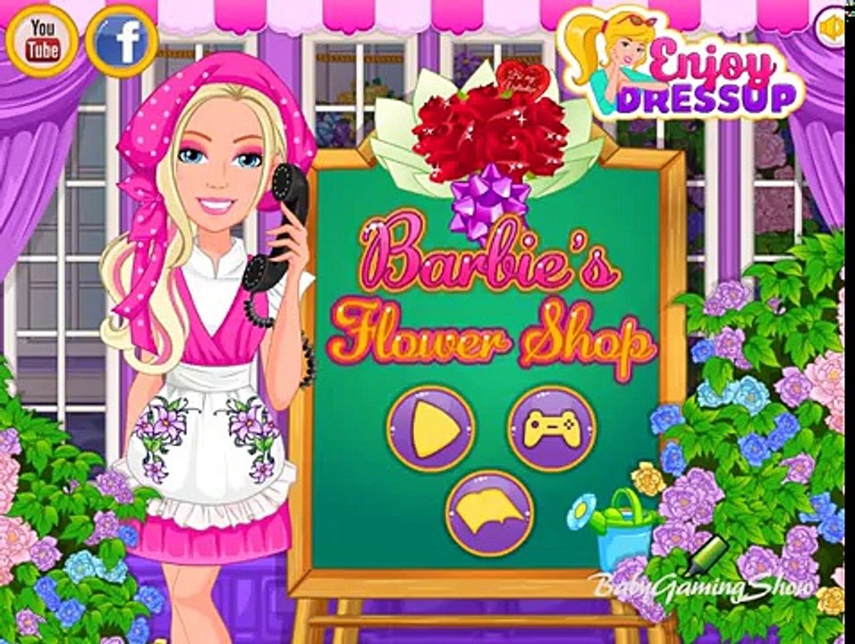 Детка ребенок Барби Цветок для игра девушки Магазин расшатывание