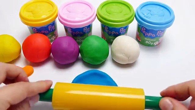 ToY Peppa Pig Dough Fun Molds Learning Colours & Play Doh Ice Cream Molds