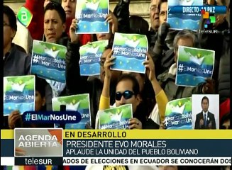 Mandatario boliviano afirma que su país volverá al océano Pacífico