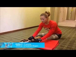 Oksana Masters: Biathlon training  at  the Nordic Skiing Housing