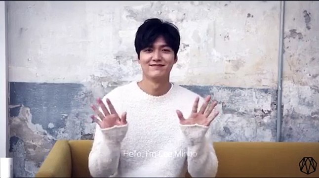 Lee Min Ho Message 日本語字幕