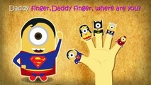 Minions Superheroes Finger Family Nursery Rhymes Lyrics