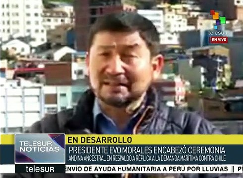 Siguen de cerca bolivianos petición de Bolivia para regresar al mar