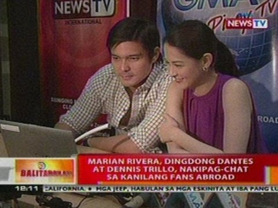 BT: Marian Rivera, Dingdong Dantes at Dennis   Trillo, nakipag-chat sa kanilang fans   abroad