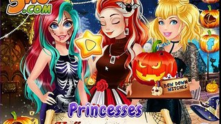 Princess Rapunzel and Ariel Halloween Contest - Disney Full Cartoon Game Episode for Kids