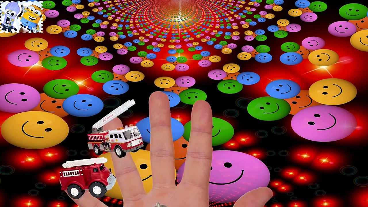 Finger Family Vehicles Fire Truck Police Car Bulldozer Ambulance Tow Truck Nursery Rhymes