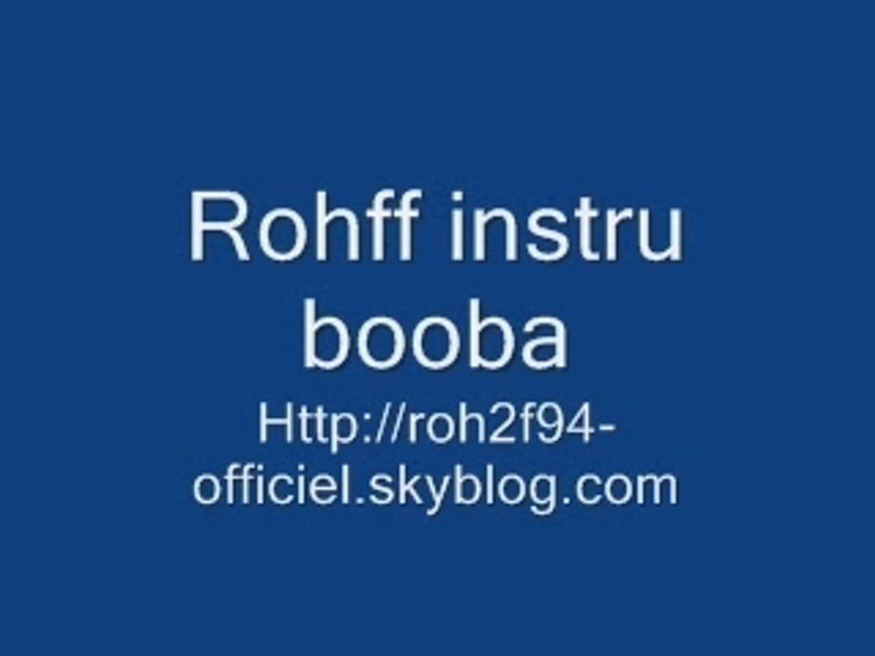 Rohff R.O.H.F.F Sur instrumental Booba Mauvais Garcons