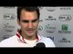 Roger Federer (SUI) after losing rubber 2