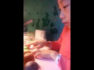 Baby playing clays  Clip