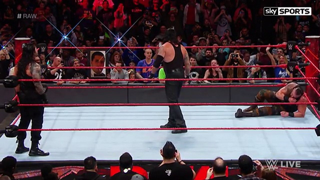 Roman Reigns speared The Undertaker after The Deadman hit Brawn Strowman with the choke slam.