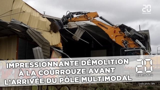 La Courrouze rase son passé avant l’arrivée du futur pôle multimodal