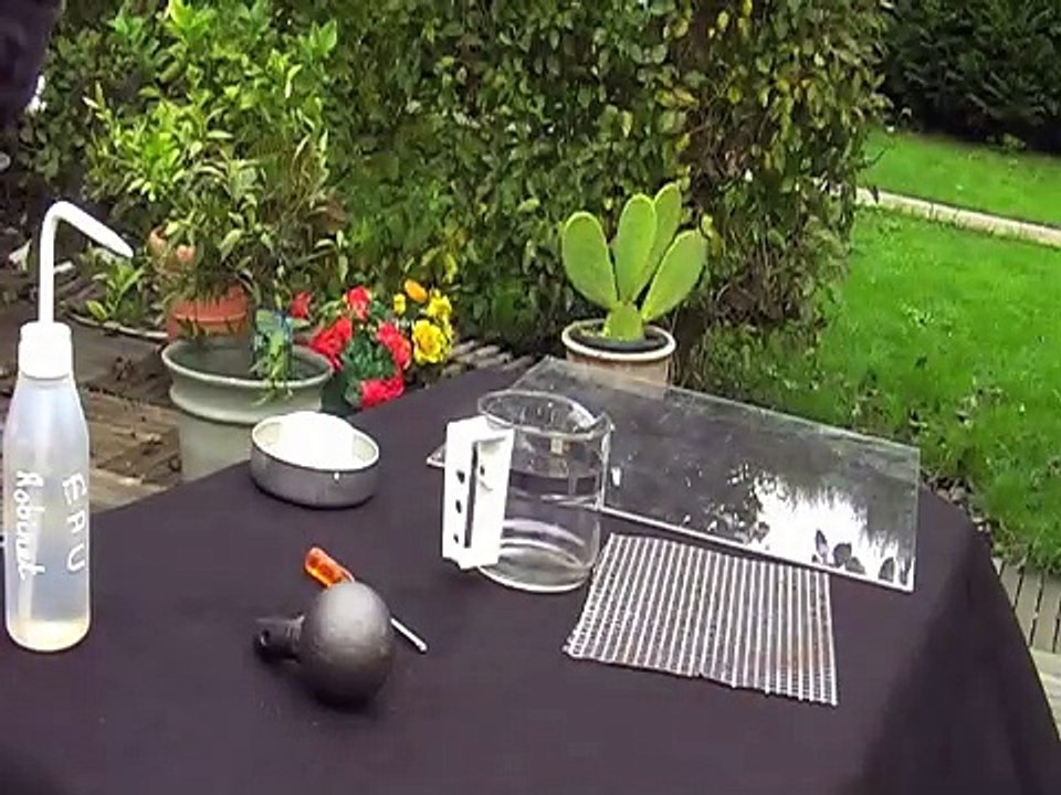 Congélation de l'eau Bombe de glace