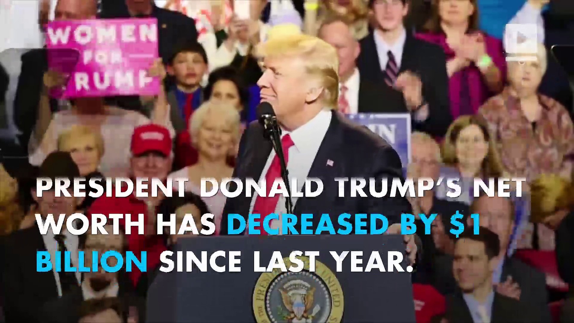 ⁣Donald Trump's net worth sinks on Forbes list