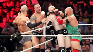 WWE Randy Orton, Ryback, Cesaro & Ziggler vs. Sheamus, Big Show, Owens & Rusev - WWE LIVE HD