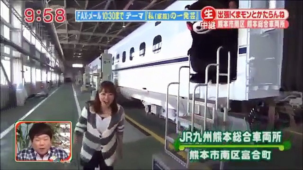 くまモン転落事故の瞬間！転落後も放置され番組続行する放送事故発生