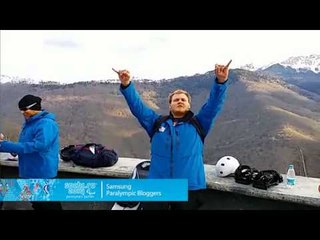 Keith Gabel: Awaiting the first bus for our 1st day of training at theMountain Paralympic Village