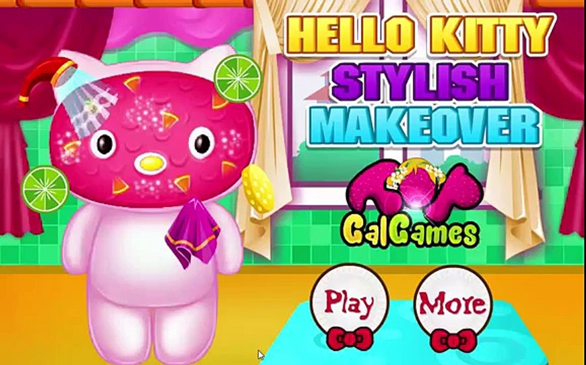 Hello Kitty Stylish Makeover game video for kids